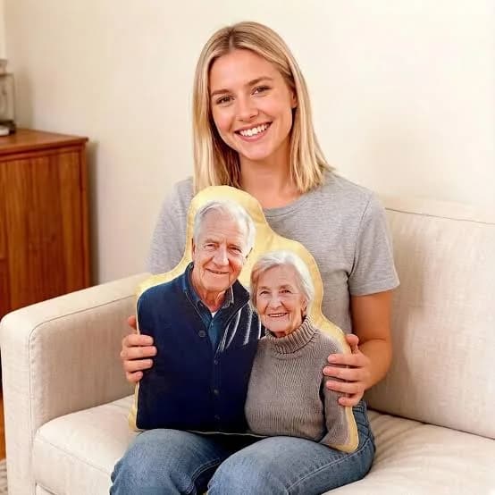 Custom Grandparent Photo Pillow