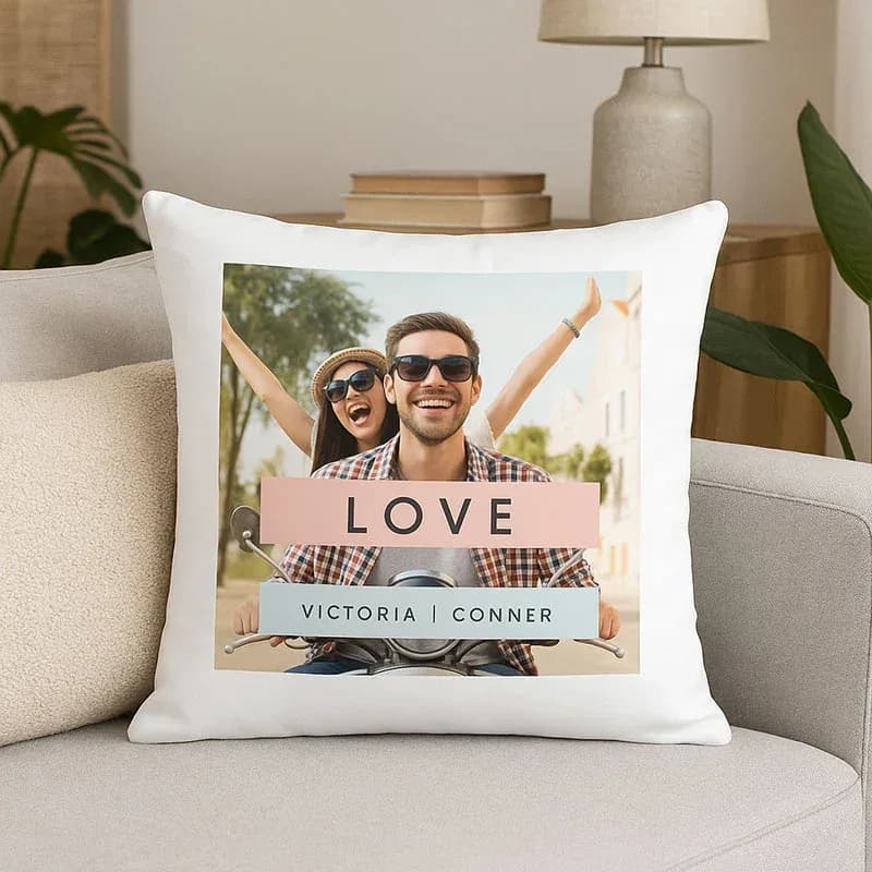 Custom Square Throw Photo Pillow