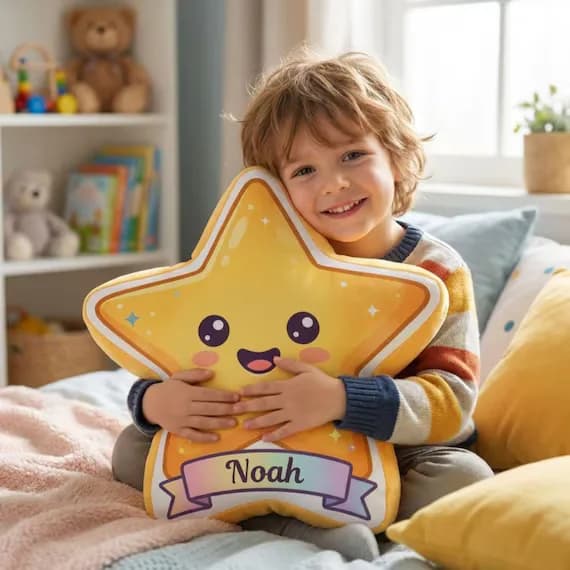 Custom Star-Shaped Photo Pillow