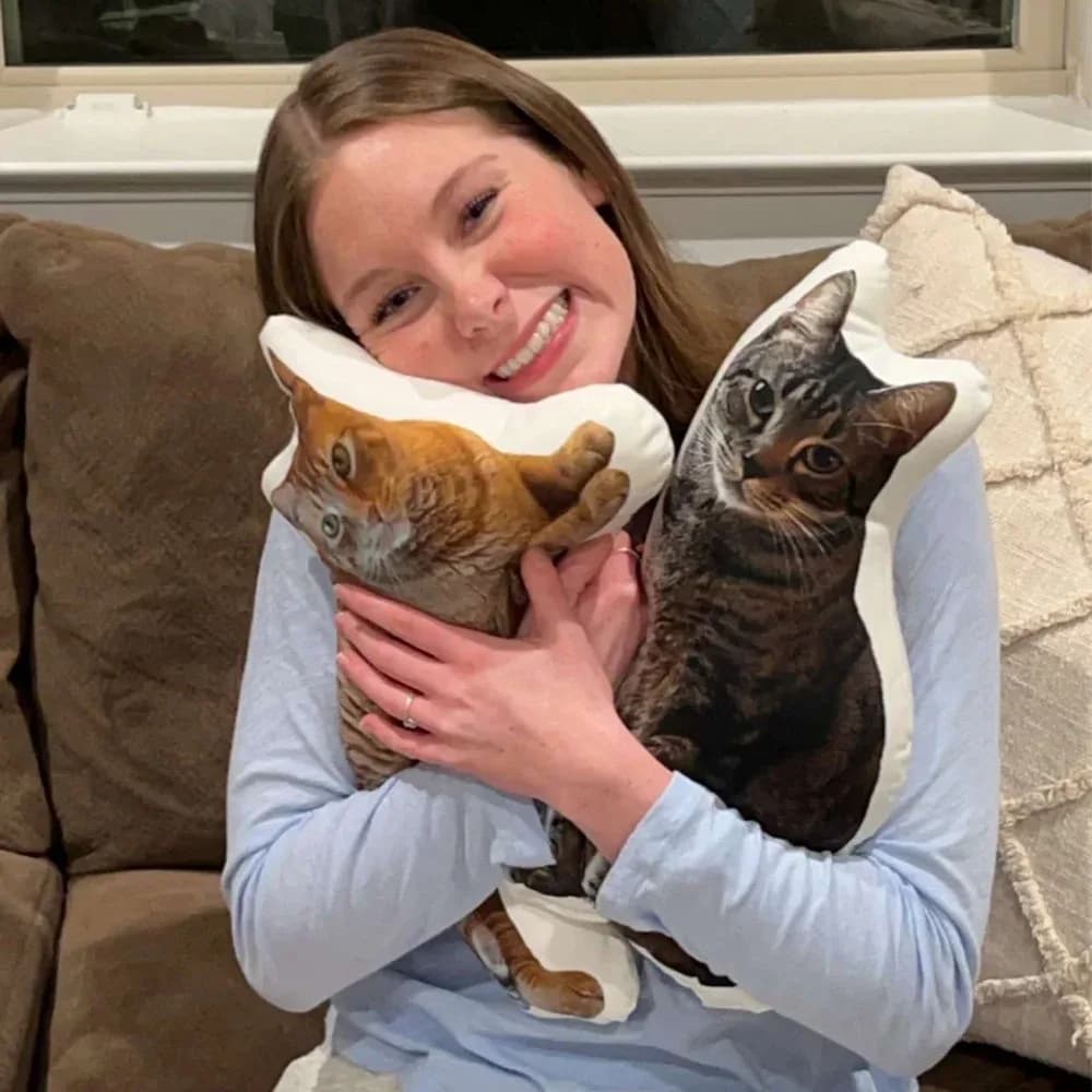Custom Cat Photo Pillow