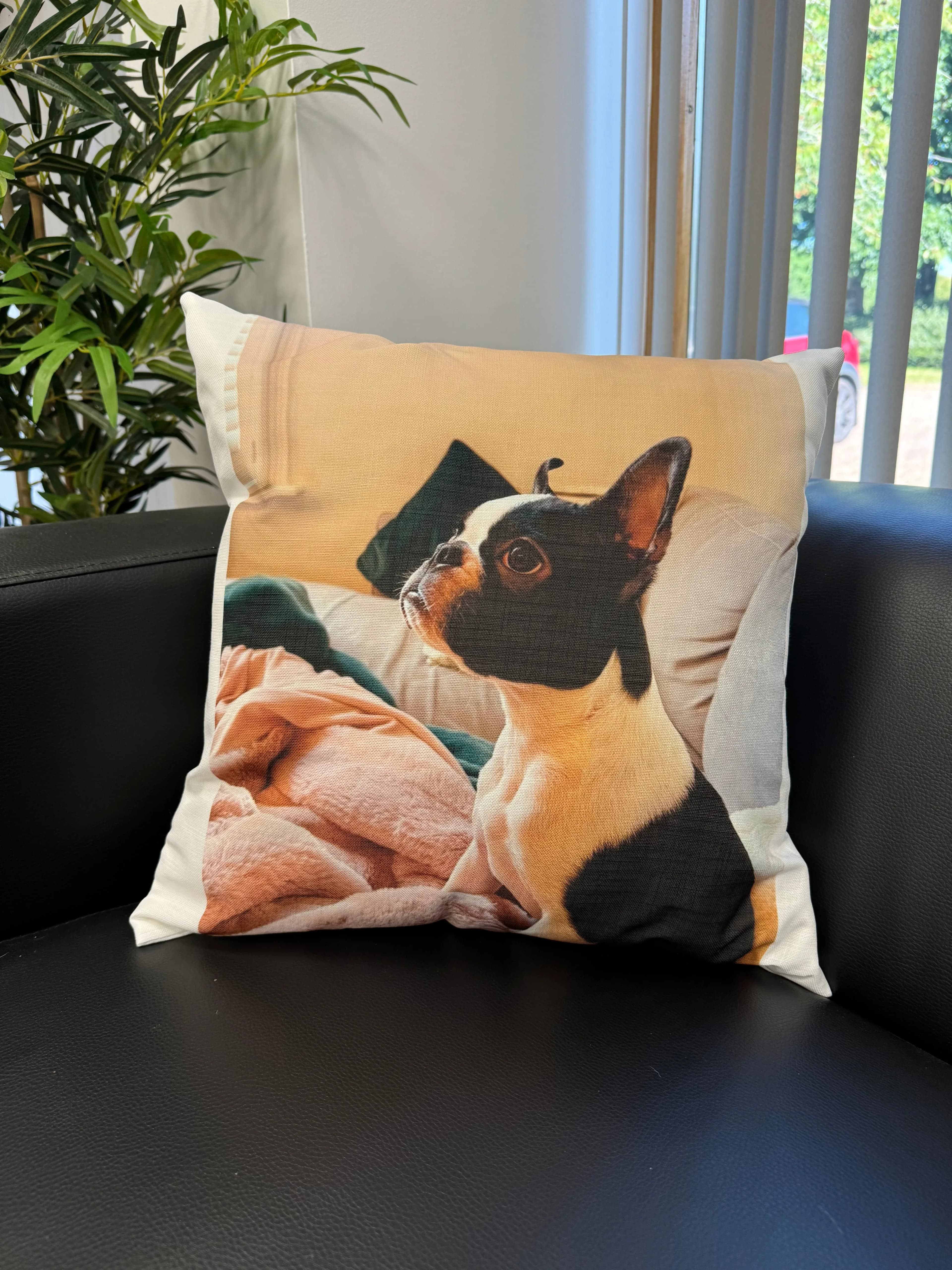Custom Linen Photo Pillow