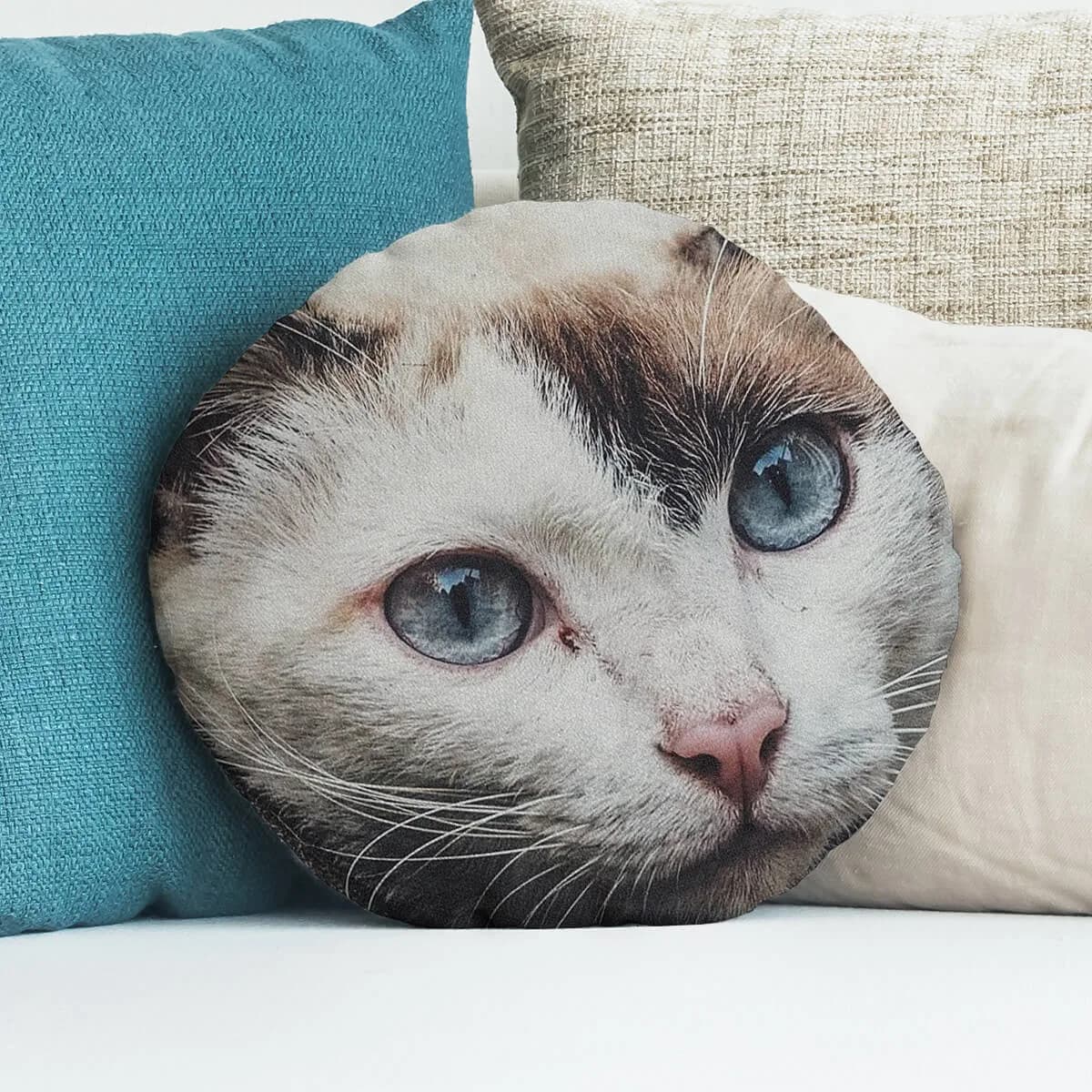 Custom Round Photo Pillow