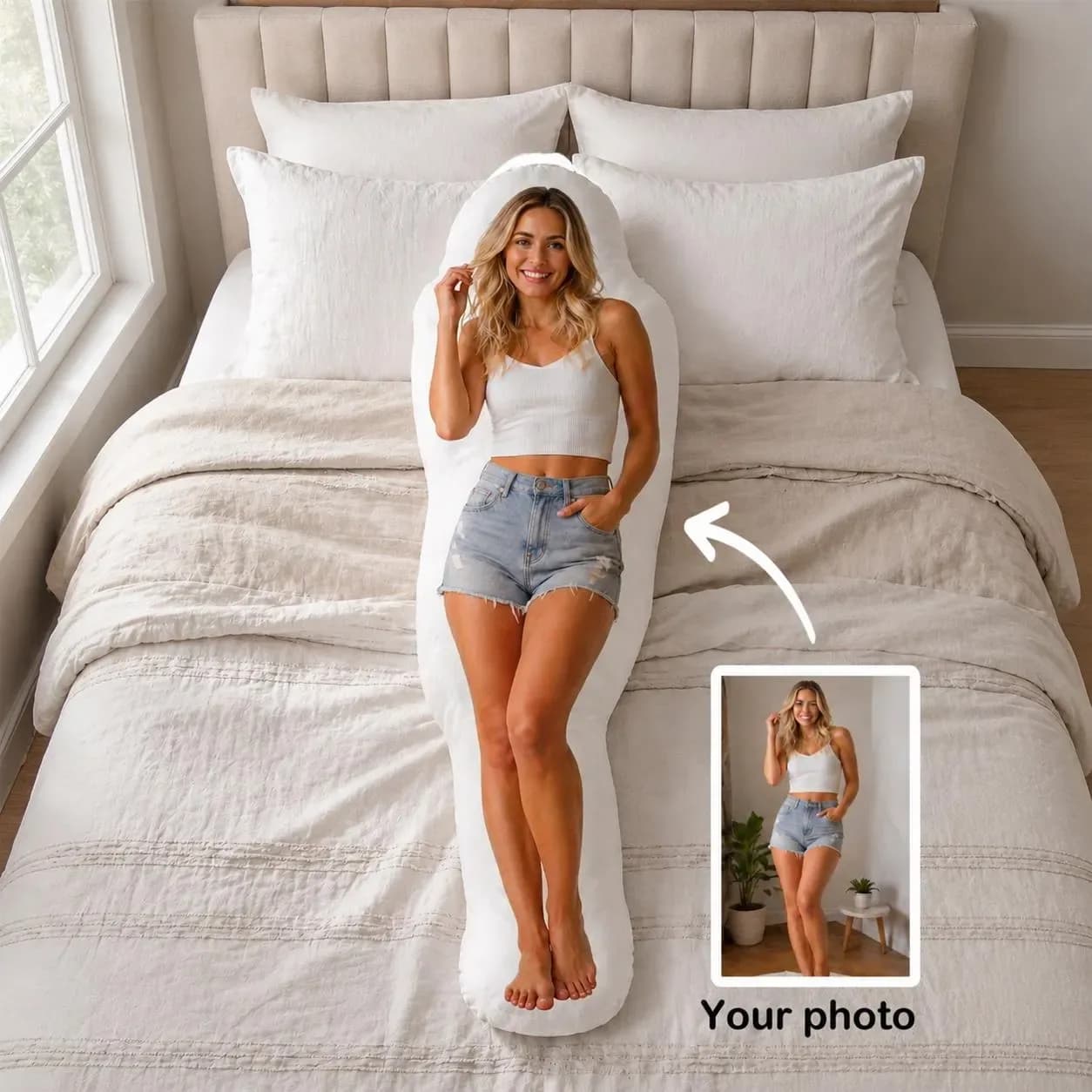 Custom Photo Body Photo Pillow
