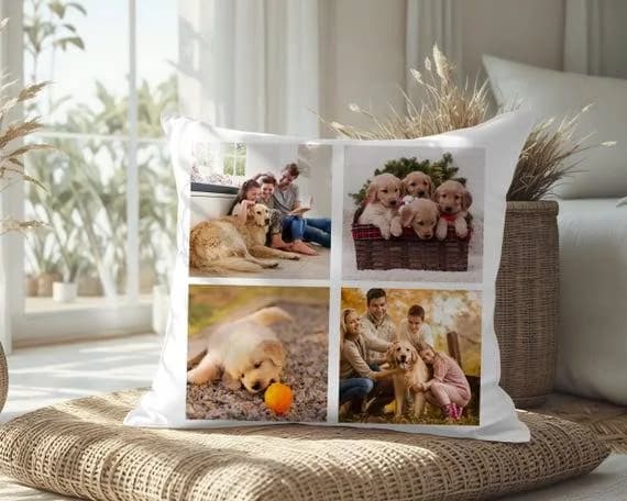 Custom Photo Collage Photo Pillow