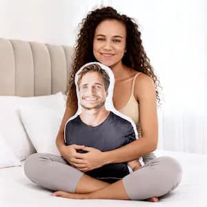 Custom Couple Photo Pillow